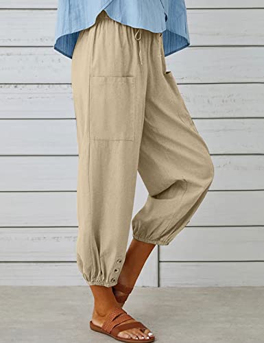 Image of Bozanly Women Casual Harem Pant Boho Loose Yoga Capris Trousers 2026