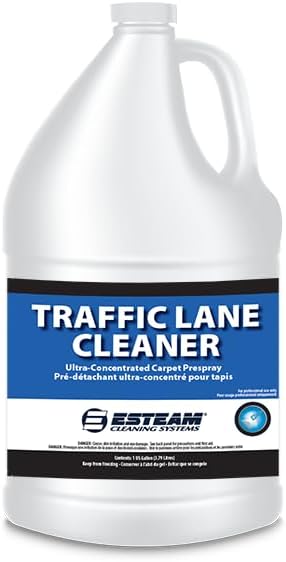 ESTEAM Traffic Lane Cleaner, Ultra-Concentrated High pH Carpet Prespray, Free Rinsing Everyday Traffic Lane Preconditioner, 1 Gallon