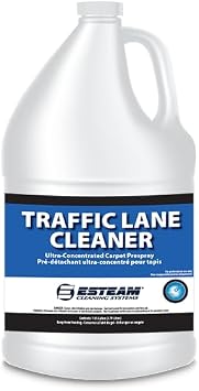ESTEAM Traffic Lane Cleaner, Ultra-Concentrated High pH Carpet Prespray, Free Rinsing Everyday Traffic Lane Preconditioner, 1 Gallon