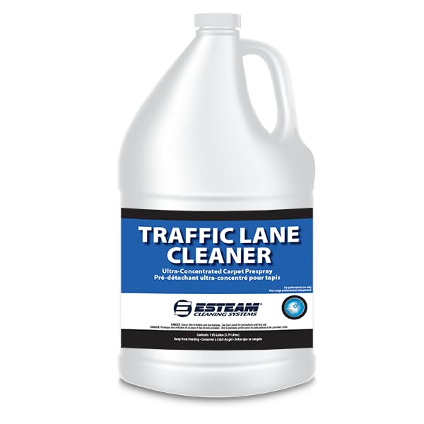 ESTEAM Traffic Lane Cleaner Ultra-Concentrated High pH Carpet Prespray Free Rinsing Everyday Traffic Lane Preconditioner 1 Gallon