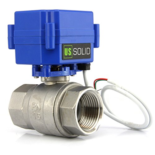 Motorized Ball Valve- 1" Stainless Steel Ball Valve With Full Port, 9-24V Ac/Dc And 2 Wire Auto Return Setup By U.s. Solid #TOP2