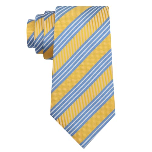 Image of Luckyvestir Striped Ties for Men Classic 3.15 inch Men's Tie Formal Neckties for Business Graduation Dinner Wedding