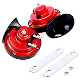 Gisqis Train Horn for Car, 2pcs 300db Train Horn for Trucks Car Horns 12v Super Loud Air Horn for Tr