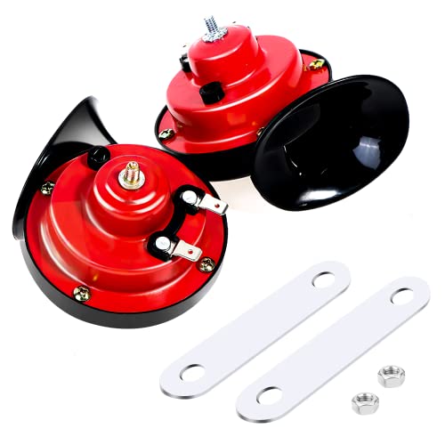 Gisqis Train Horn For Truck, Car Horn Train Horn For Car Air Horn For Truck Train Boat Ships Motorcycles 2Pcs 300Db 12V Super Loud Car Horns Waterproof Double Horn #TOP5