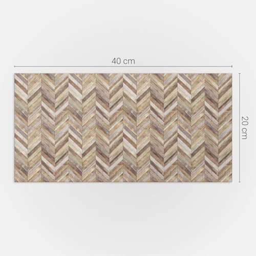 Panneaux décoratifs à chevrons en vinyle de qualité supérieure pour fixation murale