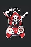  Teschio da gioco: Regolatore di mascotte Gamer Regali Notebook foderato (formato A5, 15. 24 x 22. 86 cm, 120 pagine)