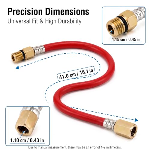 2Pcs 510440902 Engine Flex Oil Drain Hose (Red) by Qttesnz - Used condition - Image 2