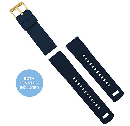Image of BARTON Elite Silicone Watch Bands - Gold Buckle Quick Release
