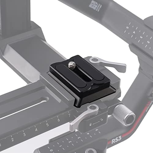 Hersmay Upper RS4 Quick Release Plate for DJI Ronin RS4 Mini /RS4 Pro/SC 2 / RSC 2 / RS 3 / RS 3 Pro Gimbal Accessories Mounting Plate for Mirrorless Camera Fit Arca-Swiss Standard