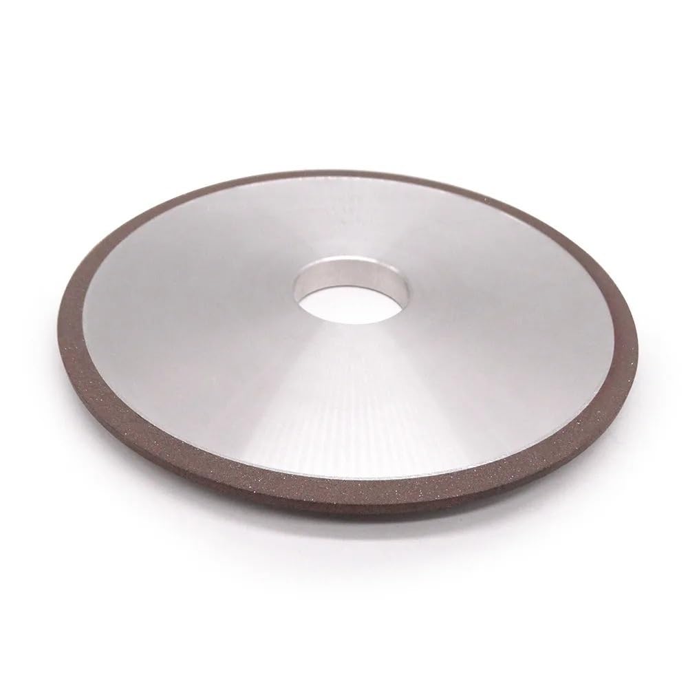 Resin Diamond Grinding Wheel LD3 125x32x8(1.5) x1 for Front Corner of Automatic Saw Blade Grinding Machine(600 GRIT_Hole 20MM)