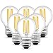 LED Lampe, Glühbirne E27 G45 6W Edison Leuchtmittel 540 Lumen ersetzt 60W Glühfadenlampe, 2700K Warmweiß Glühbirnen 6 Pack