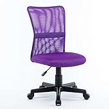 Miroytengo Silla Creta Color Violeta Despacho Oficina Moderna Estudio Estilo Contemporáneo Sillón con Ruedas
