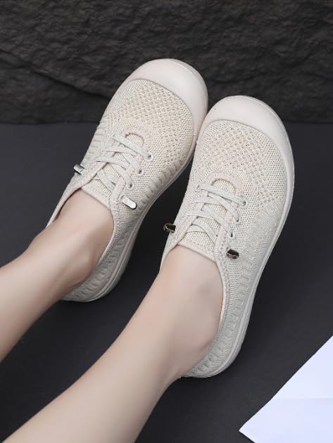 Women's Lightweight Comfortable Walking Barefoot Shoes,Breathable Mesh Non-Slip Soft Sole Slip on Orthopedic Sneakers