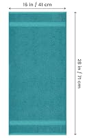 Utopia Towels Handtücher Set Baumwolle, 41x71 cm, 6er Pack, Türkis – Ansicht 2