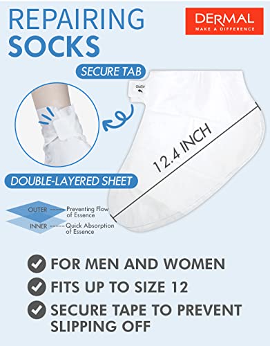 DERMAL Moistfull Silky Foot Socks & Hand Gloves Mask Combo 6 Pack - for Dry Feet and Hands - Home Sp