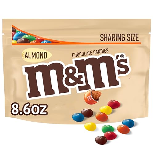 M&M'S Almond Milk Chocolate Candy, Sharing Size, 8.6 oz Bag