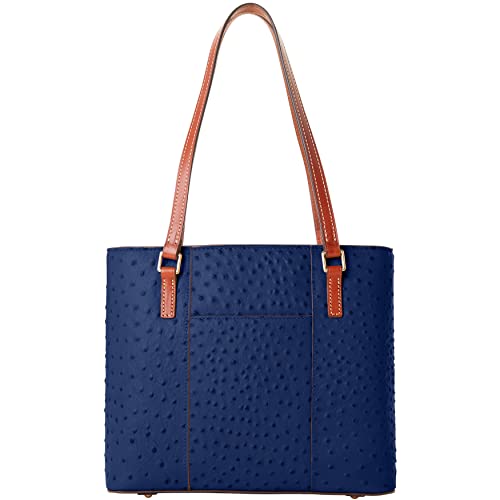 Dooney & Bourke Handbag, Ostrich Small Lexington Tote - Navy4