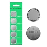 Greencell CR2025 Lithium-Knopfzelle 3V 160mAh, 5 Stück - Zuverlässige und langlebige...