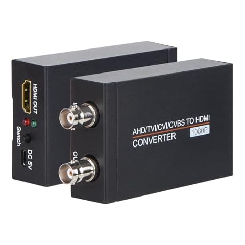 Anber-Tech TVI/CVI/AHD to HDMI Converter, Full HD 4K 720P/ 1080P/ 3MP/ 4MP/ 5MP/ 8MP BNC to HDMI Video Converter Adapter for Monitor HDTV DVRs Cover