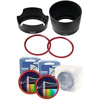 Amazon | 互換 レンズフード EW-63C ET-63 58mm フィルター 2枚 4点