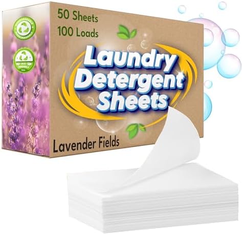 Laundry Detergent Sheets Lavender Fresh 100 Loads Ultra Concentrated 50 Eco-Clean Pack image 5