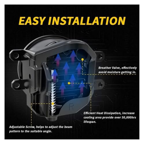 Kdbcet Brouillard Pour Lexus HS250h LX570 RX450h GS350 RX350 Antibrouillard – vue 4