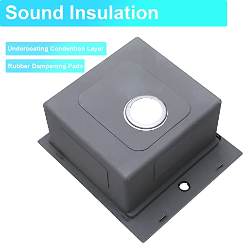 Vesla Home 17X19 Inch Black Drop In Bar Sink,Single Basin Topmount Stainless Steel Workstation Small Kitchen Sink For Wet Bar Prep Rv Yard Office With Dish Grid & Drain & Cutting Board #TOP7