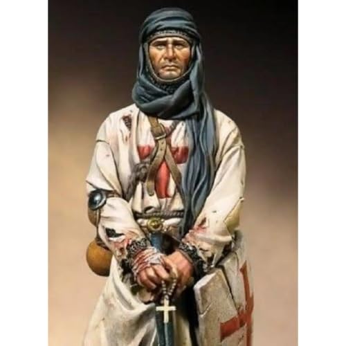 Kit résine 1/18 Croisé 90mm figurine chevalier médiéval à peindre haute précision