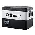 Setpower PT35 Car Refrigerator,35L(37Quart) Dual Zone Portable Freezer Fridge,Car Fridge 12 Volt Refrigerator,Electric Cooler for Car Camping,RV,Truck,Vehicles,Home Use,0?-50?