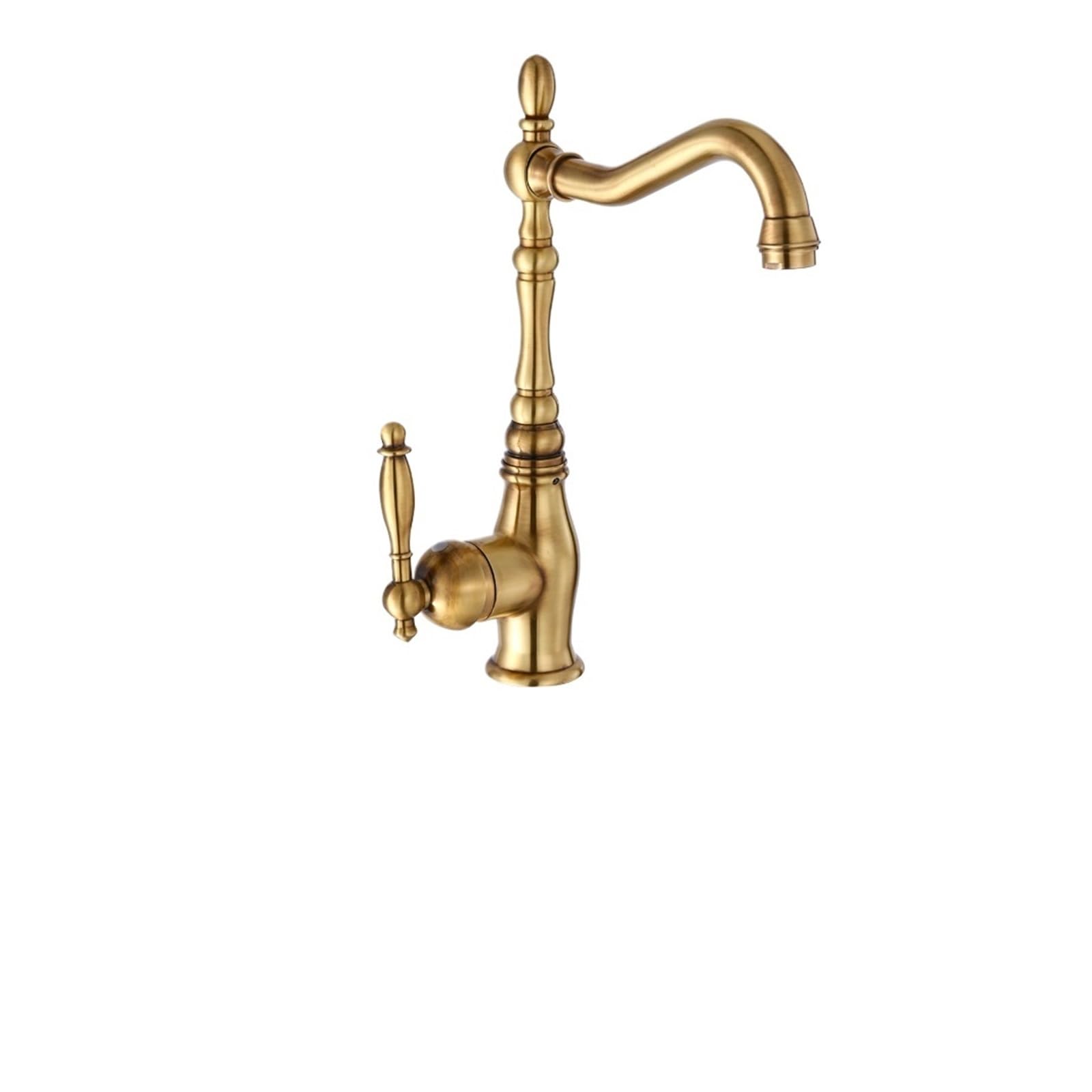 Robinet évier lavabo antique mitigeur cuisine chrome de comptoir classique M5931N