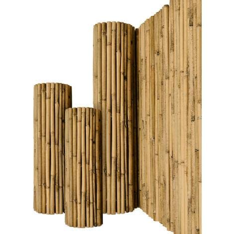 Arella in canne di bamboo naturale Ø 16 mm, stuoia ombreggiante per recinzioni 250 x 300 cm