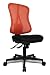 Produktbild Topstar Head Point SY ergonomischer Bürostuhl, Schreibtischstuhl, Muldensitz (höhenverstellbar), Stoffbezug rot / schwarz