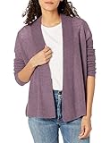 Vince Women's Ribbed Convertible Cardigan, Fig, MEDIUM