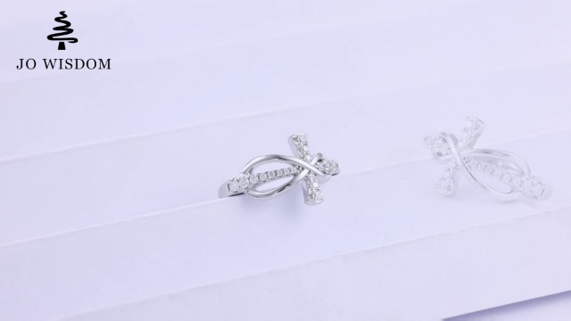 JO WISDOM - Collar De Cruz Infinita Para Mujer, Plata De Ley