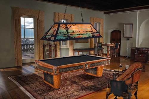 TOCHIC Pool Table Light 4 Lights Tiffany Style Billiard Light Fixture 47.3" by TOCHIC - Image 7