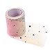 MAQIONGFEN Tulle Fabric 1 Rouleau d'arc-en-Ciel Paillettes Tulle Rouleaux décoration de Mariage pour Le Coureur de Table Pièce de Forage en Forme d'étoile colorée (Color : Colorful Stars, Size : 1pc)