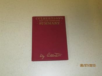 Hardcover Culbertson's Summary of Contract Bridge 1949 Book