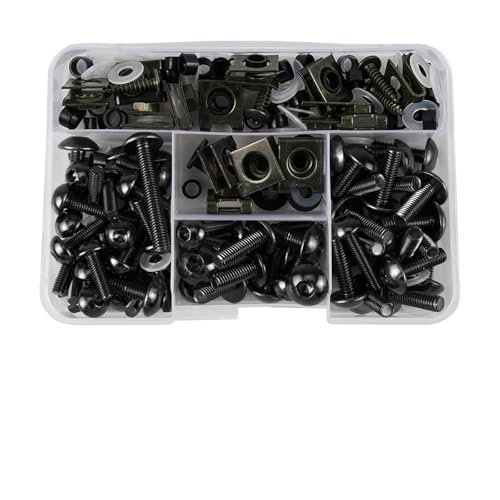 �I�[�g�o�C�t�����g�K���X�t�F�A�����O�{���g�L�b�g�ɓK������X�Y�L GSXR600 GSXR750 GSXR1000 GSX-R600 GSX-R750 GSX-R1000 �i�b�g�ƃ{���g�̑g�ݍ��킹(BK 177pcs)