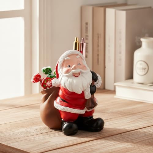Figurine Père Noël boîte à bonbons compacte contre le désordre de table - 6
