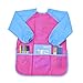 Newcomdigi Children's Art Smock Long Sleeve Painting Apron Waterproof Painting Apron(Pink and Blue)