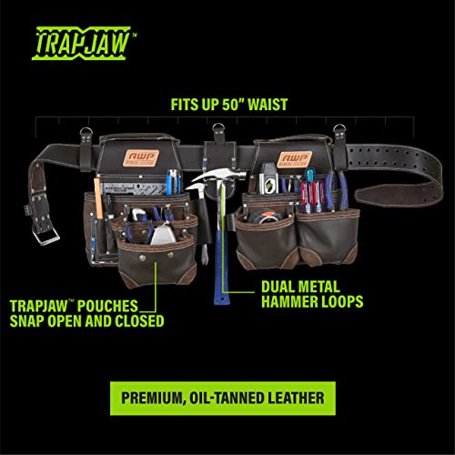 Awp Trapjaw Oil-Tan Leather Tool Rig (L-903-1) Brown #TOP2