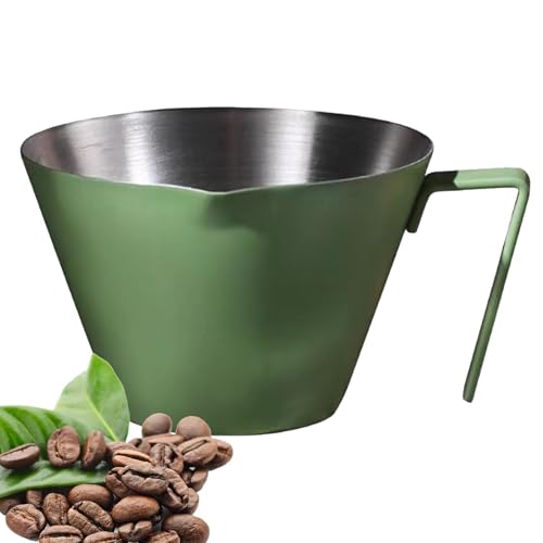 Tazas de café espresso, taza de café espresso de acero inoxidable con asa, accesorios de café espresso profesionales, jarra de café espresso para café casero, utensilios de cocina