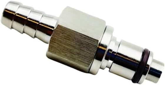 Fit For Quick Release Non Drip 8mm / 6mm Race Fuel Coupler Connector Shut-Off Petrol Hose Motorcycle Accessories Interface(90 degrees sun tower)