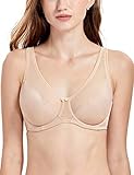 Suave, cómodo, transpirable DELIMIRA - Sujetador Reductor Sin Relleno con Aros Minimizer para Mujer Beige ES:105C (EU 90C)