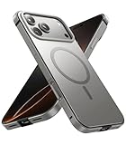 Vertmost Magnetic for iPhone 17 Pro Max Case, [1:1 Original Metal Grip] Fit for MagSafe [Military-Grade Protection] with Shockproof Anti-Lining Cover for iPhone 17 Pro Max Phone Case,Titanium