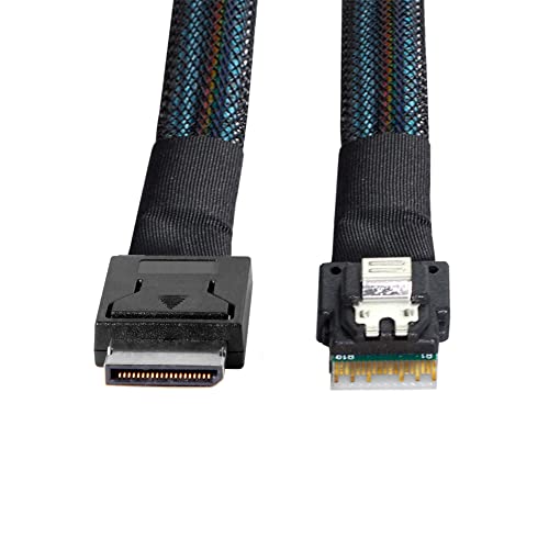 cablecc OcuLink PCIe PCI-Express SFF-8611 4i auf SFF-8654 Slimline SSD Datenkabel 50 cm