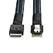 cablecc OcuLink PCIe PCI-Express SFF-8611 4i to SFF-8654 Slimline SSD Data Active Cable 50cm