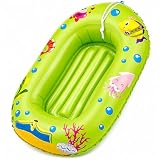 Happy People Kinder-Boot, aufgeblasen ca. 95x55x20cm, mit 2 Luftkammern, Halteleine, ca. 15-20 kg Tragkraft