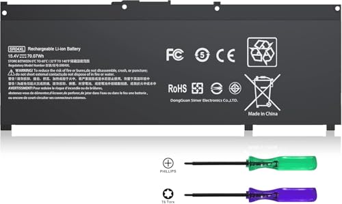 SR04XL SR03XL Battery Compatible With HP Omen 15-CE0XX 15-DC0XX Series 15-CE015DX 15-DC0003LA 15-DC0051NR Pavilion 15-CB0XX 15-CX0XX 15-CB041NR 15-CX0056WM 917724-855 l08855-855 917678-1B1917678-2B1