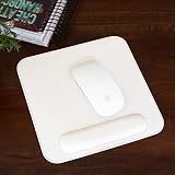 Londo Skórzana podkładka pod mysz z podpórką pod nadgarstek (White)